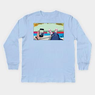 Check Out My Shoes Kids Long Sleeve T-Shirt